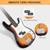 GLARRY Full Size Electric Bass Guitar 4 String Exquisite, B09K75R294 - Sunset New