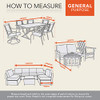 Modern Leisure 2946 Monterey Patio Table & Chairs, Furniture Set,Outdoor Cover New