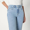 Amazon Essentials Women's High-Rise Straight Leg Jean, Tinted Ice Light Wash, 18 New
