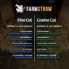 HealthiStraw FarmStraw Fine Cut, 3 cu ft (25 lb) Expands to 10+ cu ft Dust-Free New
