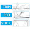 Redi Shade No Tools Original Blackout Pleated Paper Shade Black, 6 Pack New
