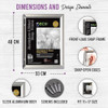 SECO 11X17 SNAP FRAME | FRONT LOADING ALUMINUM POSTER FRAME | EASY OPEN - SILVER