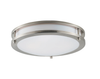 MAXIM LINEAR 12" WIDE LED CEILING LIGHT - SATIN NICKEL
