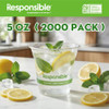 Responsible Products Clear Cold Cup, 5 oz Cups (2000 Count) - B0CBKWP9DJ New