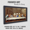 The Last Supper by Leonardo Da Vinci Classic Art Giclee Print Framed Art New