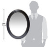 Infinity Instruments Sonore 30" Black Oval Wall Mirror - B07HPC83YC New