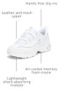 150541 Skechers Women's D'Lites Winning Choice White/Silver Size 5 New