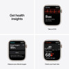 For Parts: APPLE WATCH 7 (GPS CELL) 45mm STARLIGHT ALUMINUM STARLIGHT BAND -CRACKED SCREEN