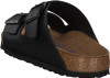 BIRKENSTOCK WOMEN'S GRANADA SOFT FOOTBED LEATHER SANDAL - MEN 6 WOMEN 8 - BLACK