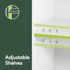 FURINNO Jaya Book Shelf 5-Tier Bookshelf Adjustable Shelves 14110R1WH - White