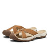 KEEN WOMEN'S BALI SLIP ON LEATHER SANDALS CLOSED TOE FLIP-FLOPS - SIZE 8