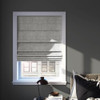 Sun Zero Seraphina Textured Total Blackout Cordless Roman Shade 35"x64" - Gray New