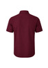 JAMES TAILOR SLIM FIT SHORT SLEEVE STRETCH DRESS SHIRT - SIZE: MEN S - BURGUNDY New