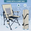 MAIRMAN Camping Chair Adjustable High Back Heavy Duty Folding Chair New