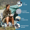 MAIRMAN Camping Chair Adjustable High Back Heavy Duty Folding Chair New