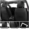 HUANGXIN 5Pcs Full Coverage Leather Car Seat Covers with Headrests Airbag New