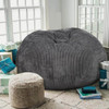 Kisoy Bean Bag Chair Faux Rabbit Fur Cover 3foot Giant Bean Bag Chairs - Grey New