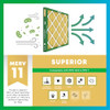 Filterbuy 20x20x1 Air Filter MERV 11 Superior Pet & Allergy Defense (2-Pack) New