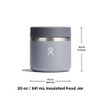 HYDRO FLASK FOOD JAR INSULATED STAINLESS STEEL SNACK TRAVEL CONTAINER - BLACK