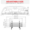 JOYTUTUS DOG CAR BARRIER SUVS ADJUSTABLE SAFETY DOG BARRIER CAR - BLACK
