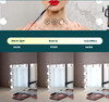 EROMMY Vanity Makeup Mirror 12 x 3W Dimmable Holleywood Lighted - Rose Gold New