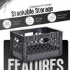 Juggernaut Storage 3-Pack 24-Quart Heavy-Duty Plastic Stackable Milk Crates New