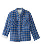 Men’s Magnet Close Adaptive Sherpa Lined Shirt Jacket - Mid Blue Plaid XL New