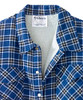Men’s Magnet Close Adaptive Sherpa Lined Shirt Jacket - Mid Blue Plaid XL New