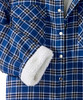 Men’s Magnet Close Adaptive Sherpa Lined Shirt Jacket - Mid Blue Plaid XL New