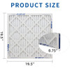 LGMLEKEN 20x20x1 MERV 13 AC Electrostatic Folding Air Filter 6 Pack - White New