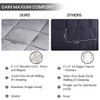 WarmHug Weighted Blanket King Size 30 lbs 86" x 92" for Couples Adults - Grey New