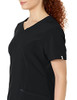 CHEROKEE INFINITY WOMENS ROUND NECK SCRUB TOP 3 POCKETS SIZE WOMEN M BLACK New