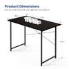 32 Inches Small Space Desk with Earphone Hook Simple Wooden Design Home Office New