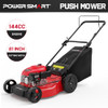 POWERSMART 21" 2-IN-1 PUSH LAWN MOWER 144CC ENGINE V8721P - RED