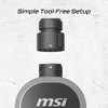MSI EZGO NACS, 40A/9.6KW, LEVEL 1/2 CHARGER, MS-C808-40A - GRAY