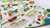 IVI Mini City 59" L x 39" W Educational Toddler Car Play Mat Rug New