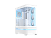 ASUS Prime AP304 White ARGB ATX PC Gaming Case Tempered Curved Glass; Four