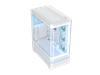 ASUS Prime AP304 White ARGB ATX PC Gaming Case Tempered Curved Glass; Four