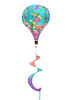 Dragonfly Garden Spring Hot Air Balloon Wind Twister 54" x 12" Briarwood Lane New
