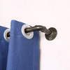 PLESIU N/H 1-Inch Industrial Curtain Rod, 28-48 Inch, Rustic Wrap, Gold Dots New