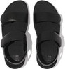 FITFLOP LULU ADJUSTABLE LEATHER BACK-STRAP SANDALS - SIZE: WOMEN 8.5 - BLACK New