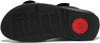 FITFLOP LULU ADJUSTABLE LEATHER BACK-STRAP SANDALS - SIZE: WOMEN 8.5 - BLACK New