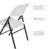 Amazon Basics Foldable Portable Plastic Chair 350LB Capacity 4-Pack - White New