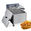 GARVEE DEEP FRYER BASKET COMMERCIAL 11L ELECTRIC COUNTERTOP - STAINLESS STEEL