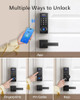 PHILIPS SMART LOCK WITH HANDLES KEYLESS ENTRY FRONT DOOR φ SATIN BLACK New