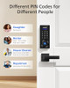 PHILIPS SMART LOCK WITH HANDLES KEYLESS ENTRY FRONT DOOR φ SATIN BLACK New