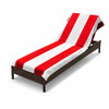 Superior Cabana Cotton Lounge Chair Cover, Towel, Terry Cloth, 32" x 102", Red New