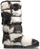 AU&MU AUMU Women Sheepskin Fur Wooden Bead String Stylish Winter Snow Boots 11