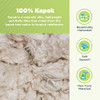 Bean Products Kapok 20" x 30" Queen Pillow - Organic Cotton Fabric New