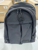 HUGO TARIC NYLON BLEND DOUBLE POCKET BACKPACK,ONE SIZE - PITCH BLACK
